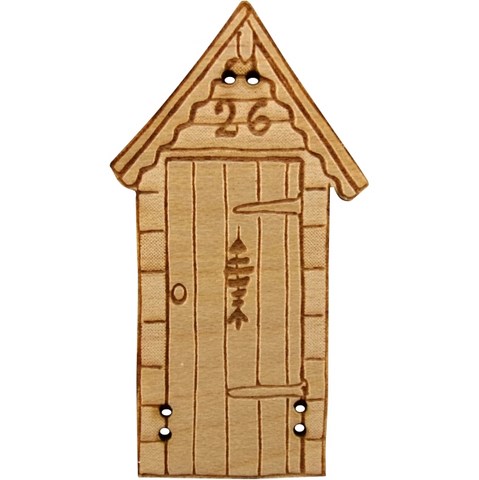 bouton bois au ptit bonheur - la cigogne qui brode