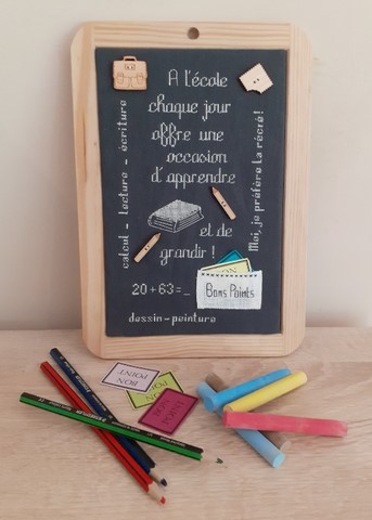 l'ardoise d'école
