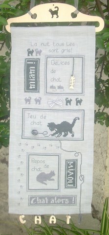 une vie de chat point de croix la cigogne qui brode