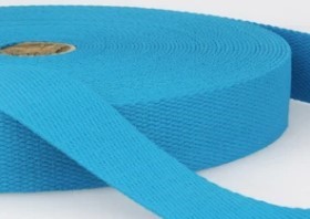 Sangle coton turquoise