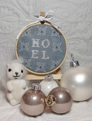 mini tambour noel blanc blocons