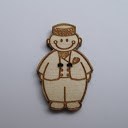 bouton bois au ptit bonheur - la cigogne qui brode
