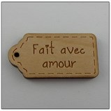 bouton bois au ptit bonheur - la cigogne qui brode