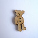 bouton bois au ptit bonheur - la cigogne qui brode