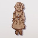 bouton bois au ptit bonheur - la cigogne qui brode