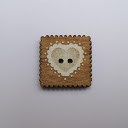 bouton bois au ptit bonheur - la cigogne qui brode