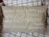coussin la lecture