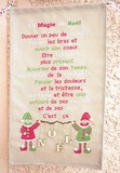 coussin de noël blanc la cigogne qui brode