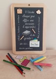 l'ardoise d'école