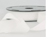 Ruban sergé coton blanc