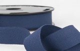 Ruban sergé coton bleu marine