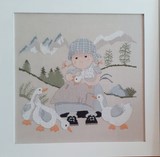 la gardeuse d'oies - la cigogne qui brode