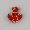 bouton bois au ptit bonheur - la cigogne qui brode